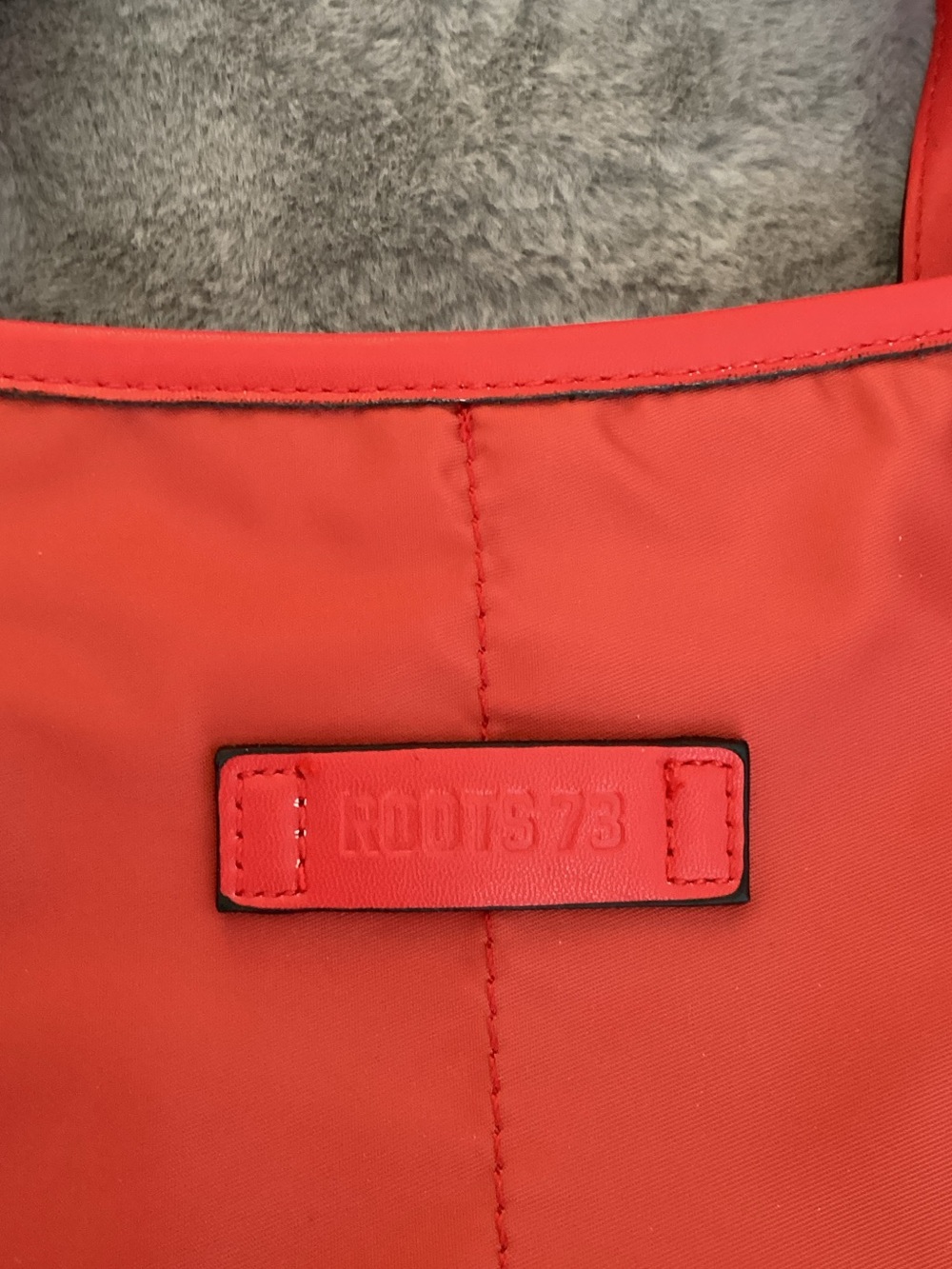 Red Women’s Crossbody Handbag with Silver Zippers - Picture 4 of 8